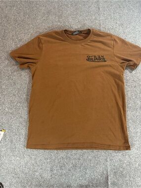 Von Dutch Brown Graphic Tee